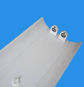 T8 Fixture with cover for two tubes